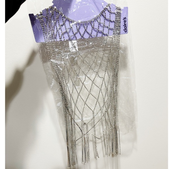 Claire’s Rhinestone Chain Overlay Tank Top - Picture 2 of 4